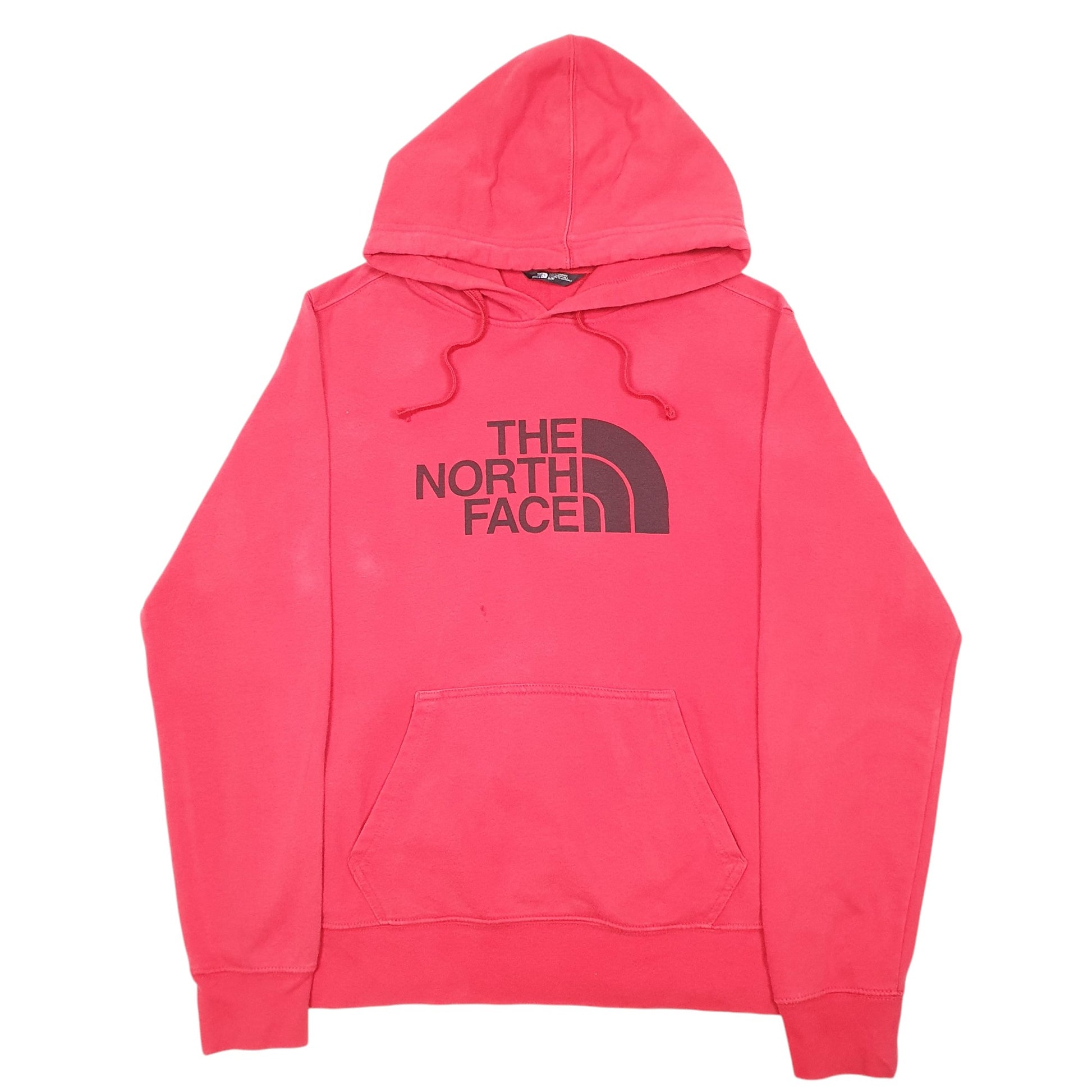 Mens Red The North Face Spellout Hoodie Jumper