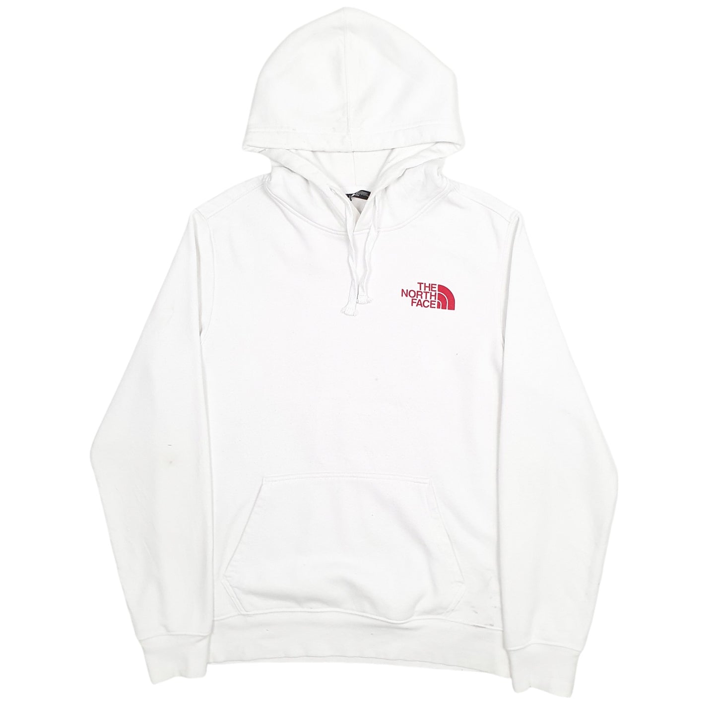 Mens White The North Face Spellout Hoodie Jumper