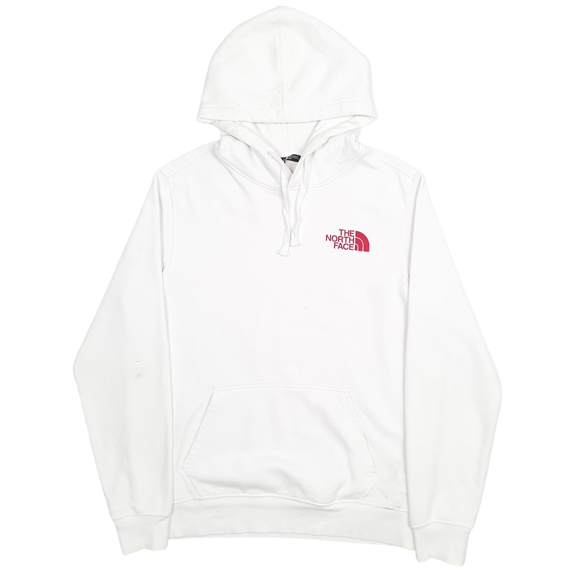 Mens White The North Face Spellout Hoodie Jumper