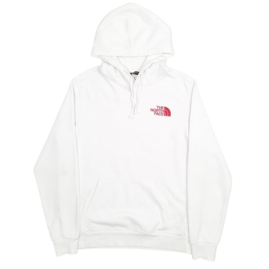 Mens White The North Face Spellout Hoodie Jumper