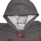 Mens Grey Champion Spellout Hoodie Jumper