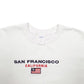 Mens White Gildan San Francisco California Spellout Crewneck Jumper