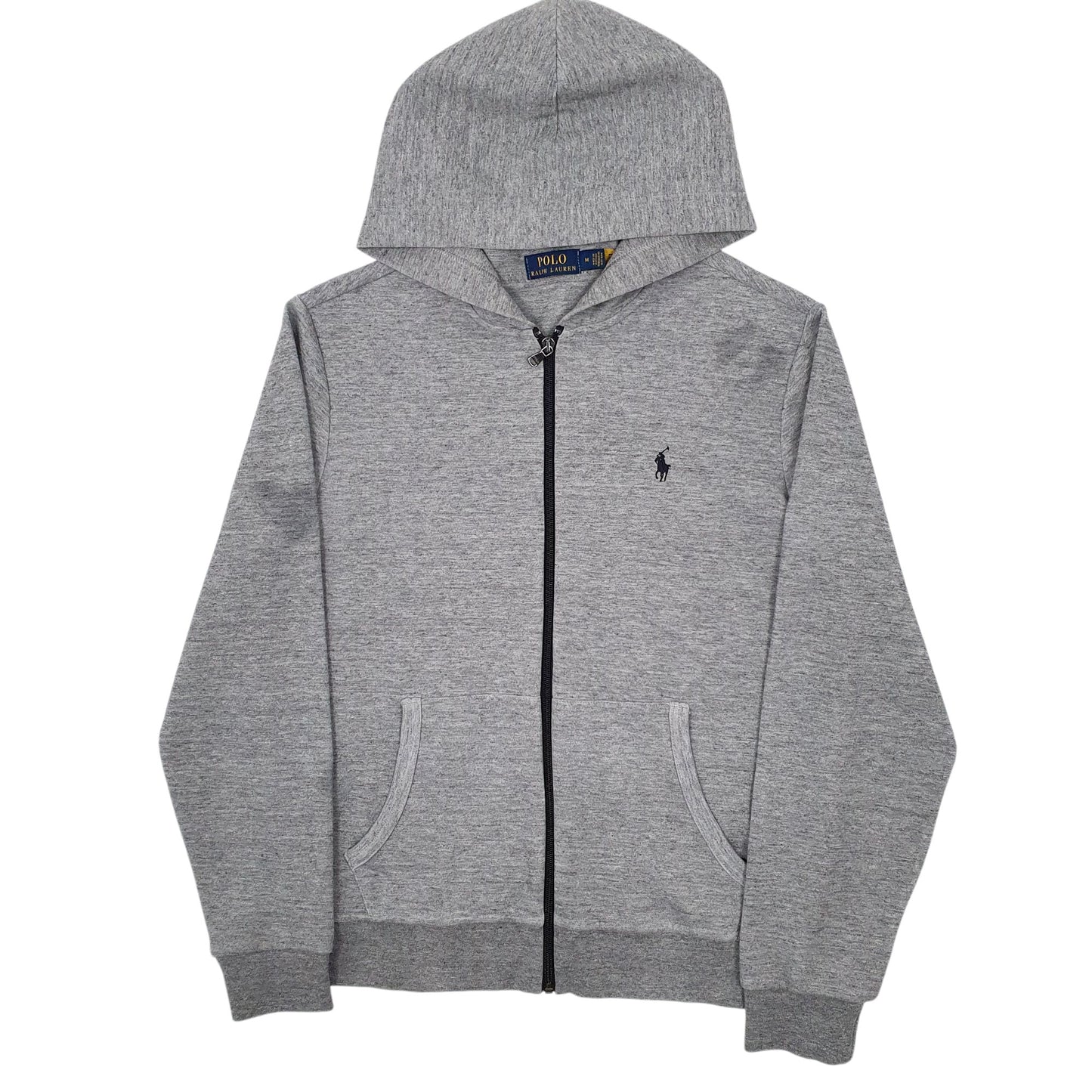 Mens Grey Polo Ralph Lauren Hoodie Full Zip Jumper