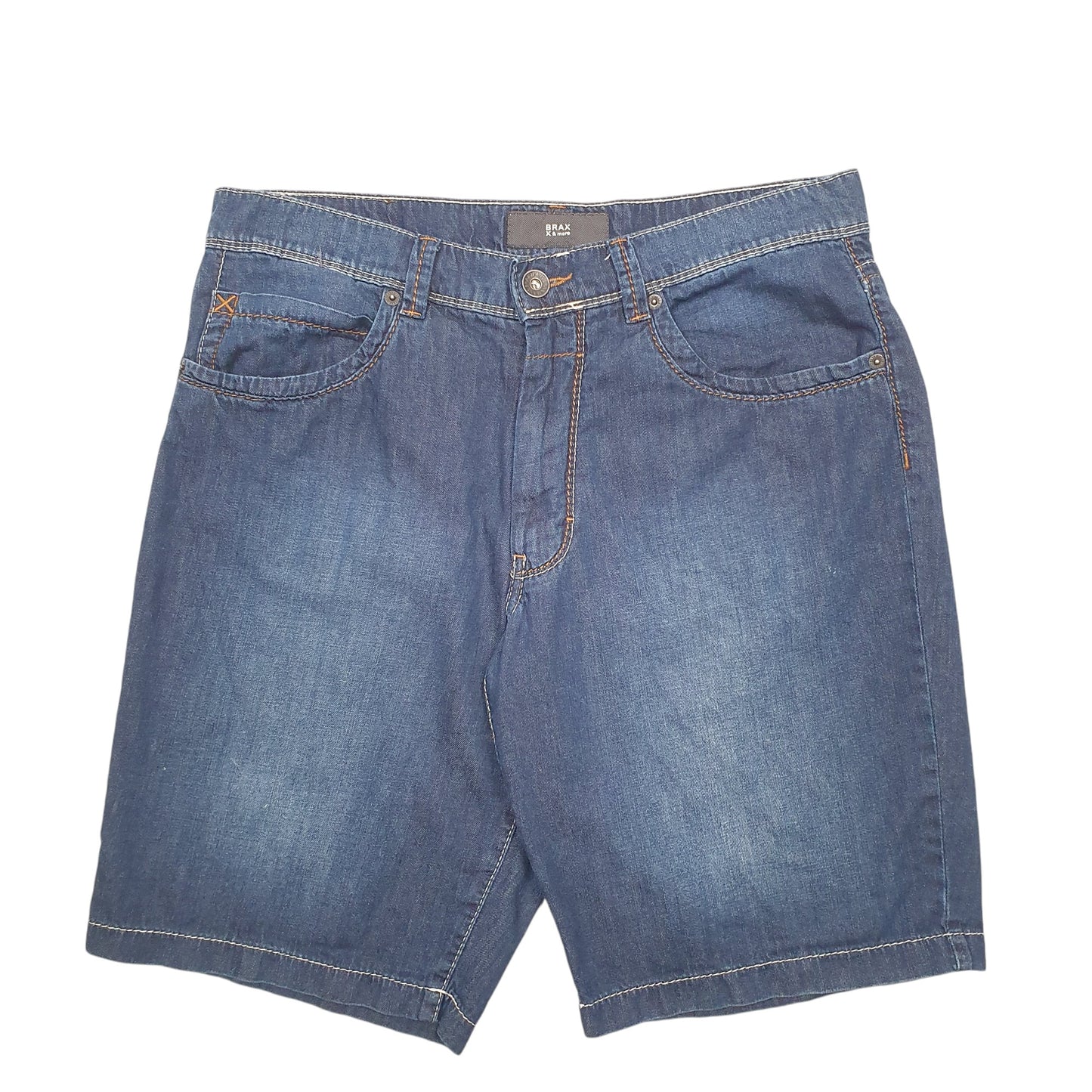 Mens Blue Brax  Denim Shorts