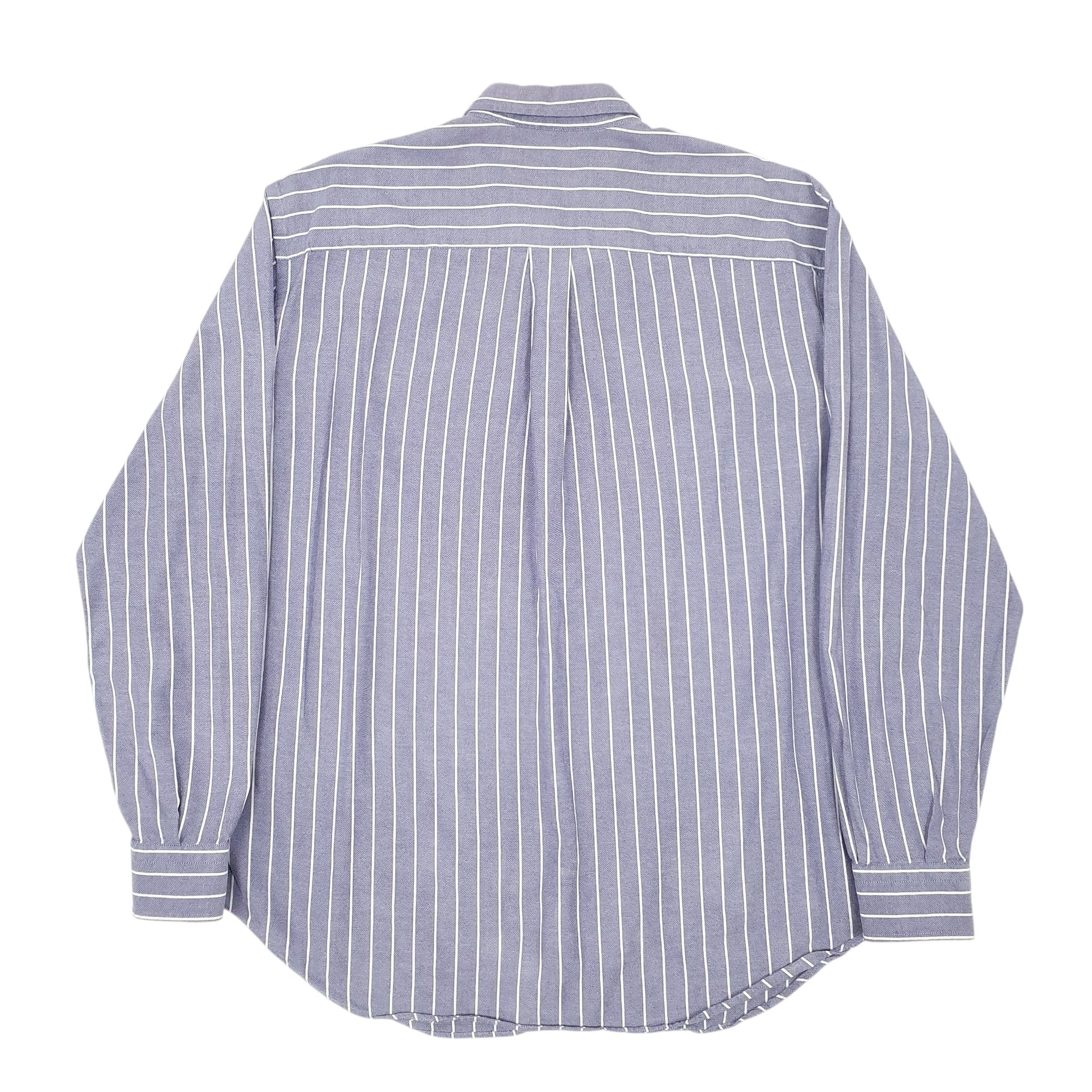 Mens Blue Burberry  Long Sleeve Shirt