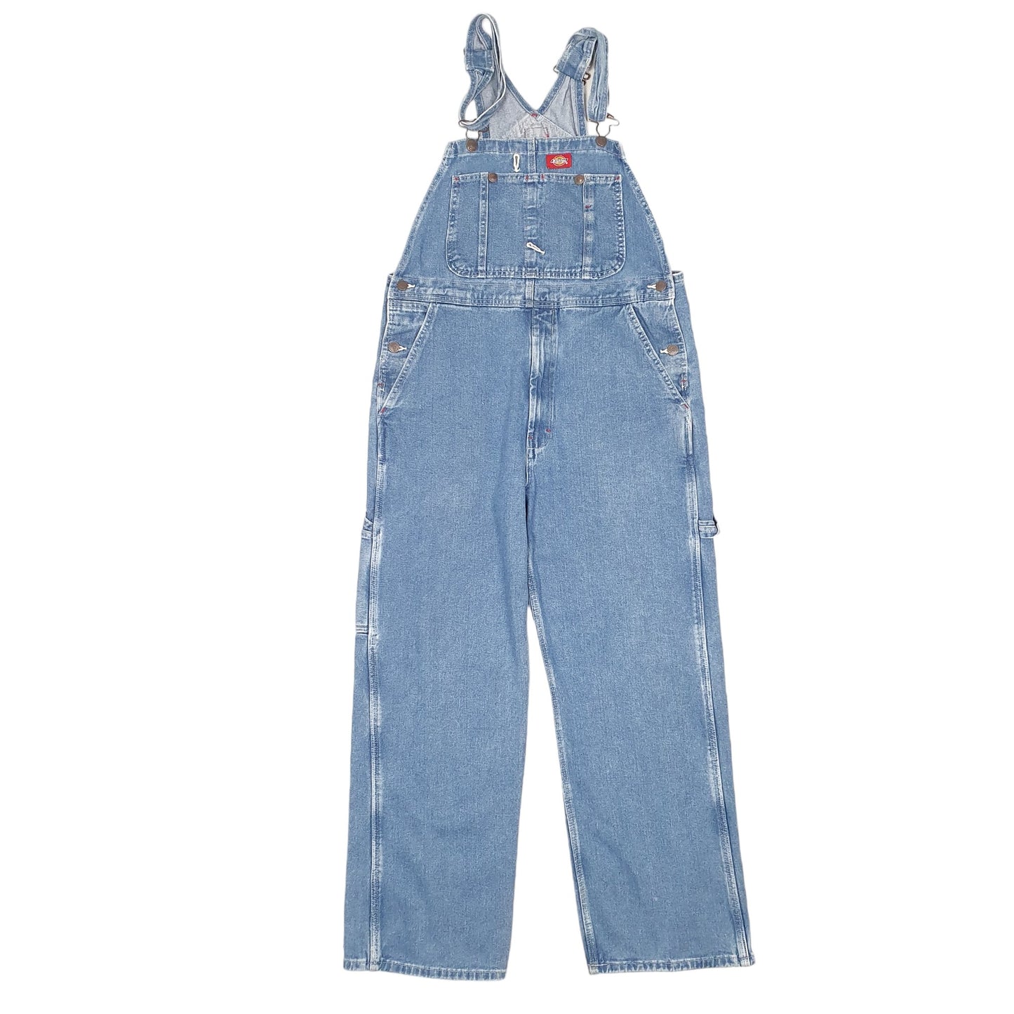 Mens Blue Dickies Denim Overalls Workwear Dungaree Trousers
