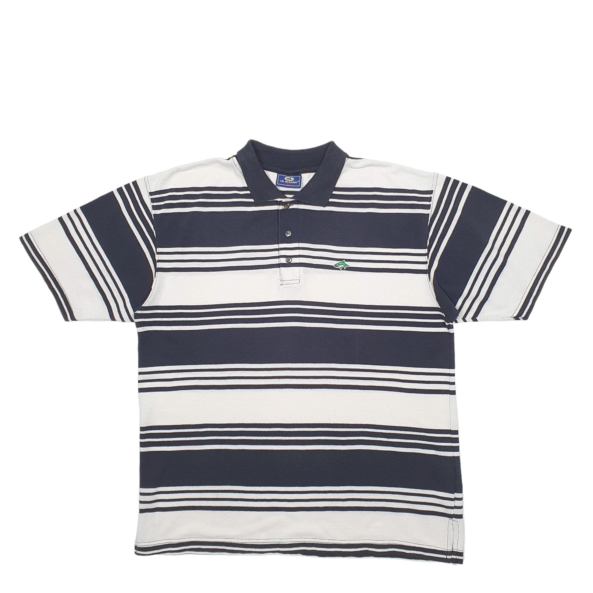 Mens White Le Shark  Short Sleeve Polo Shirt