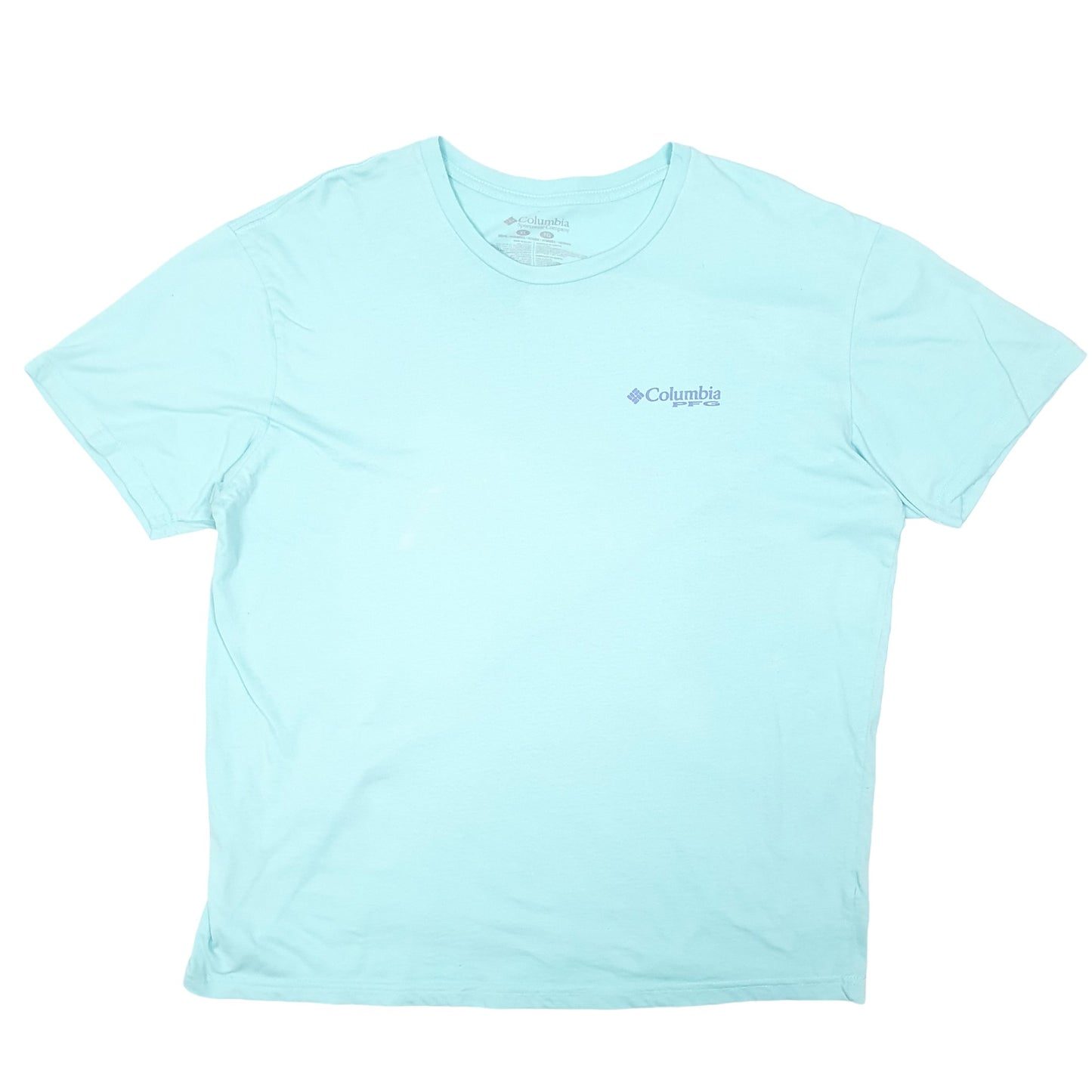 Mens Turquoise Columbia Sportswear PFG Fishing Short Sleeve T Shirt