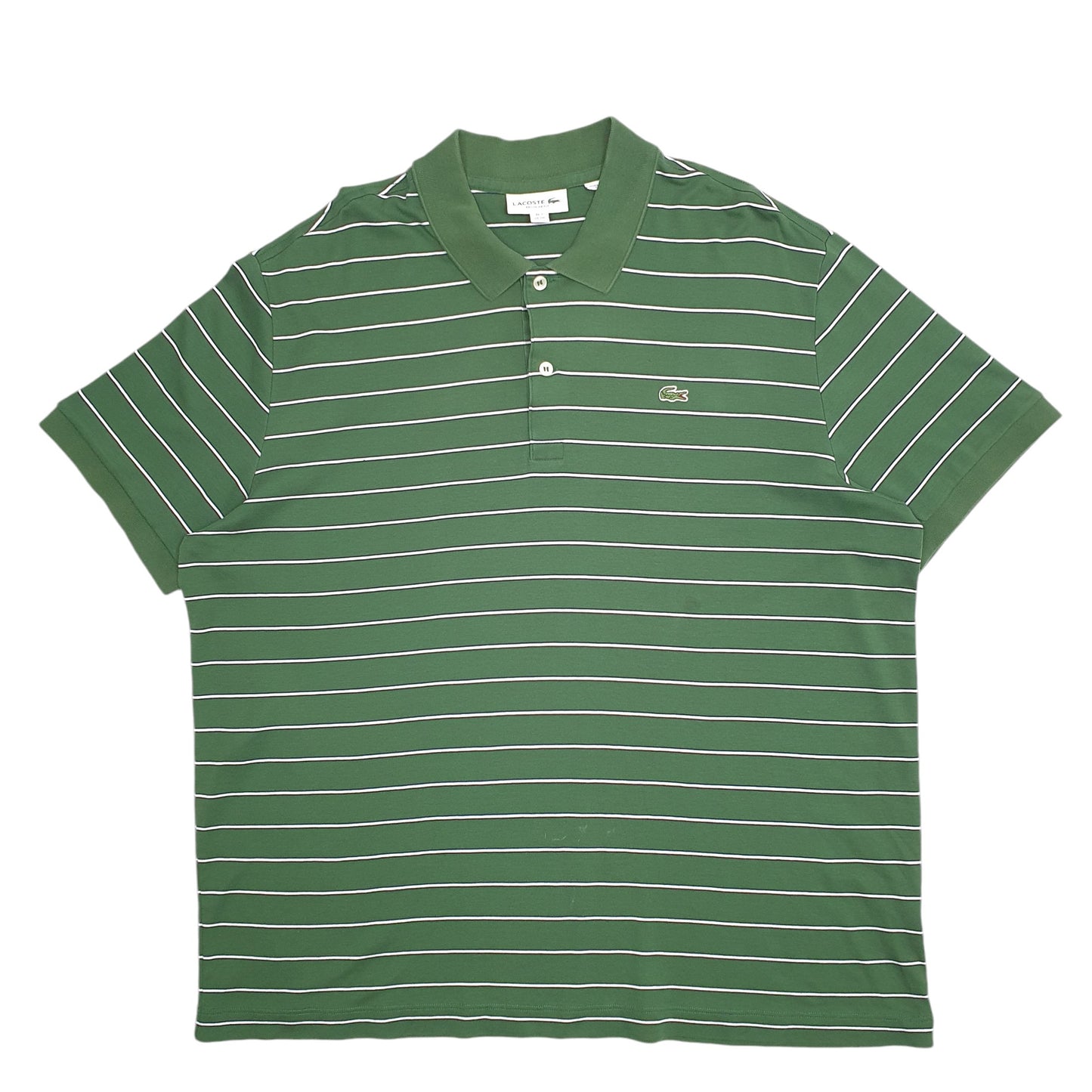 Mens Green Lacoste  Short Sleeve Polo Shirt