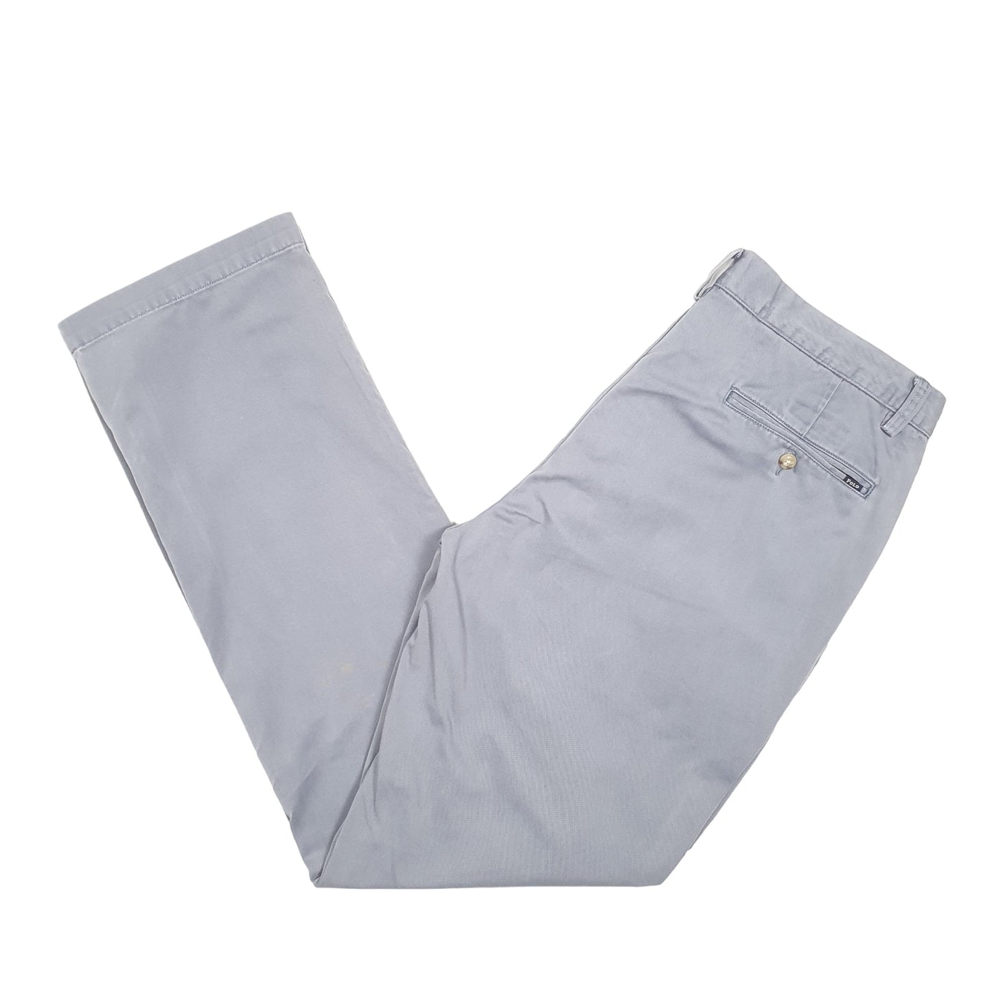 Mens Grey Polo Ralph Lauren Classic Chino Trousers