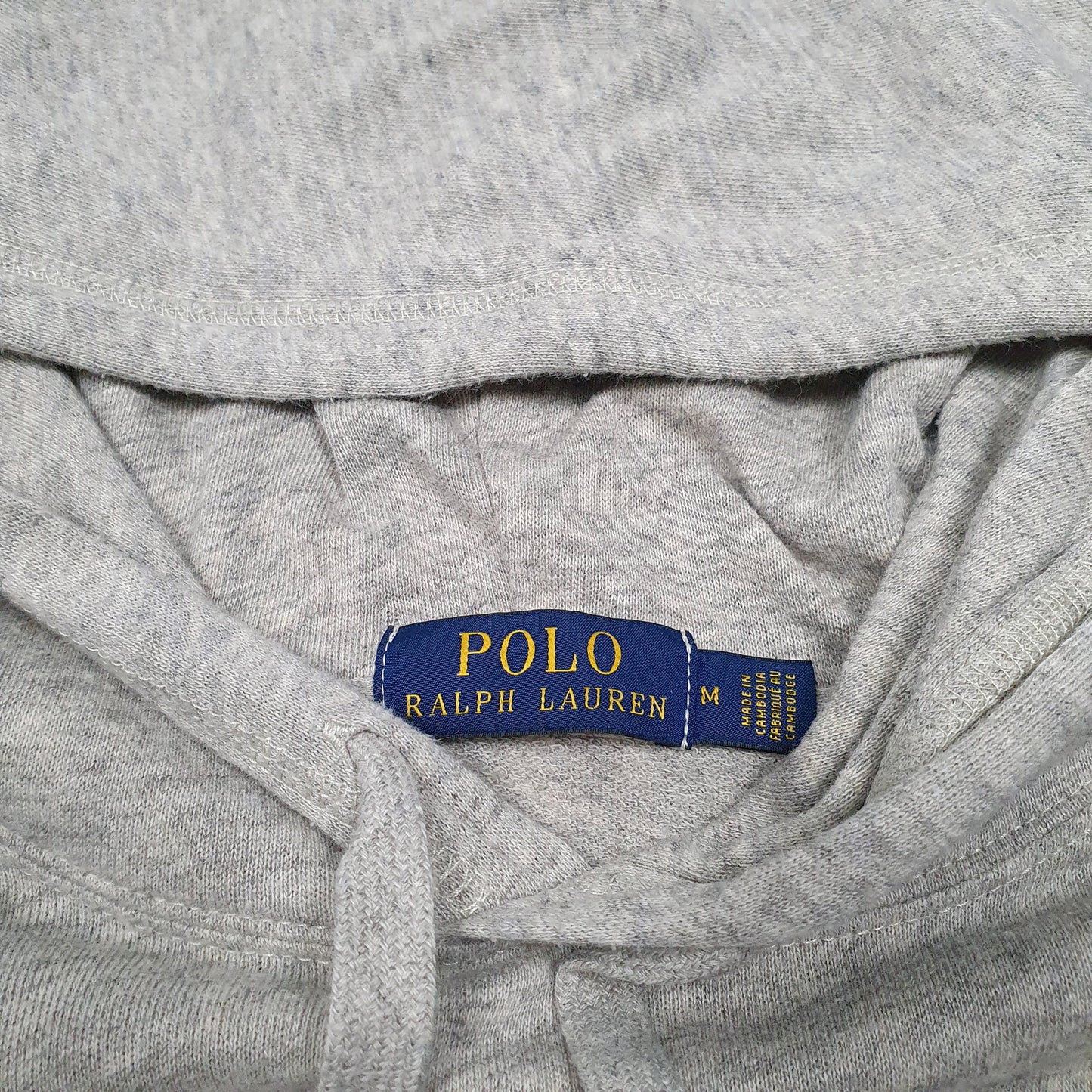 Mens Grey Polo Ralph Lauren Lightweight Hoodie Jumper
