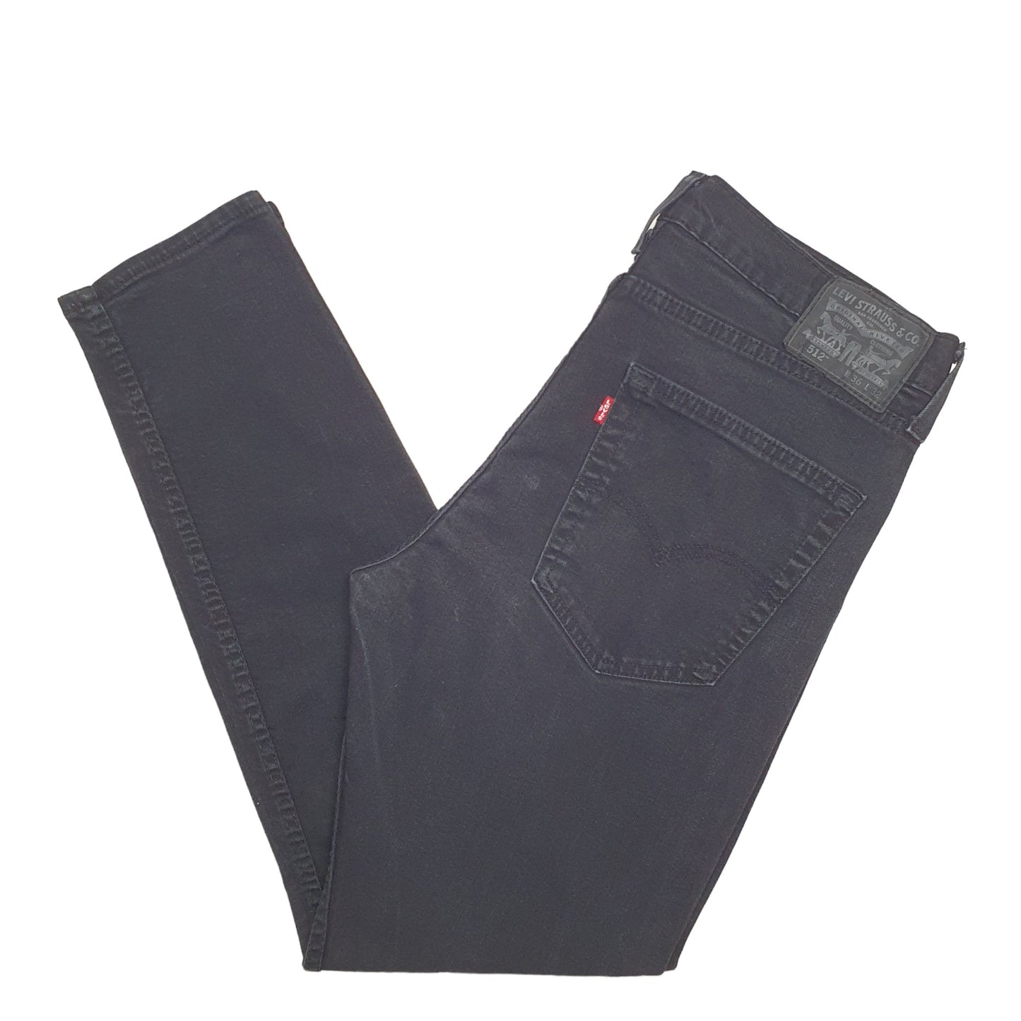 Mens Black Levis  512 JeansW36 L32