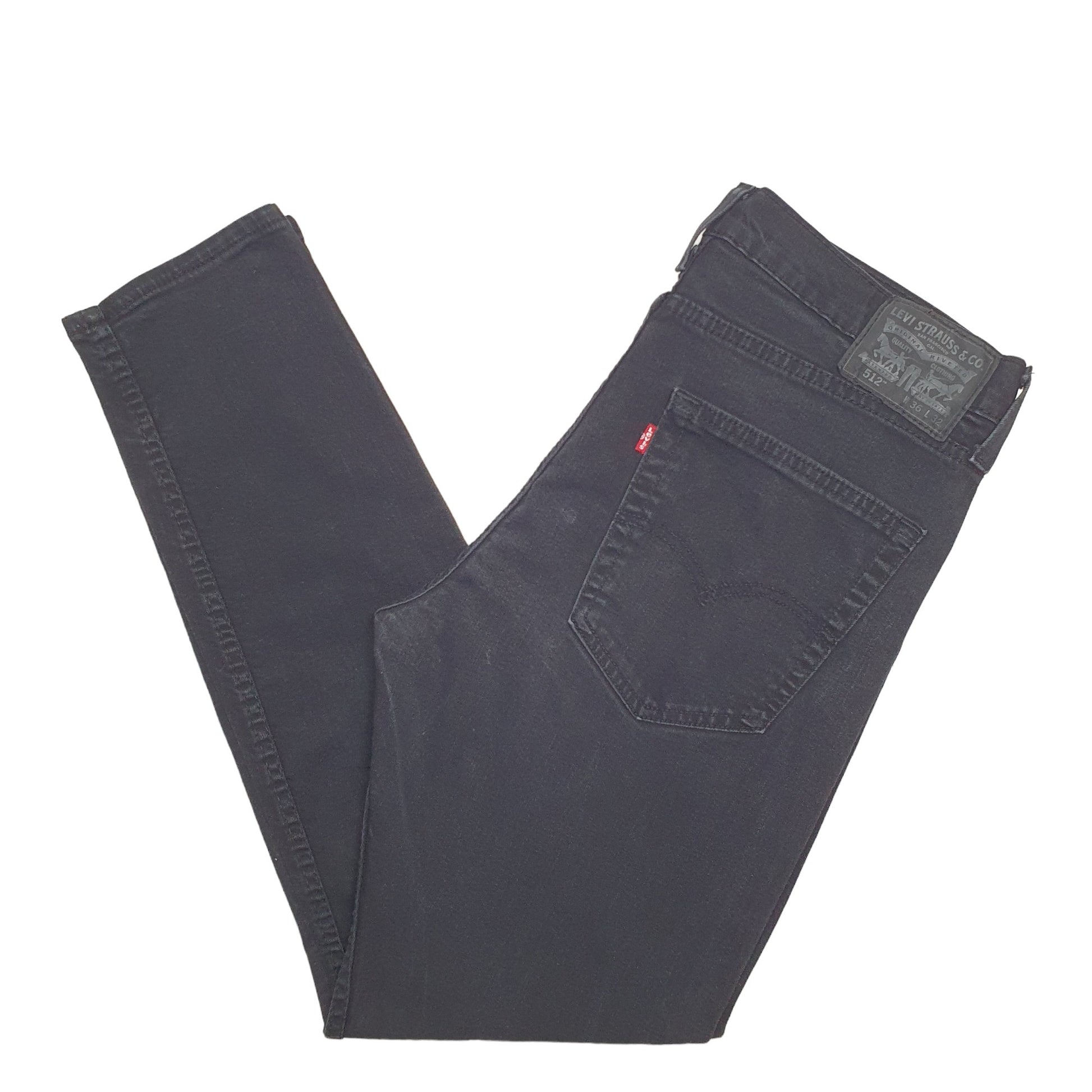 Mens Black Levis  512 JeansW36 L32