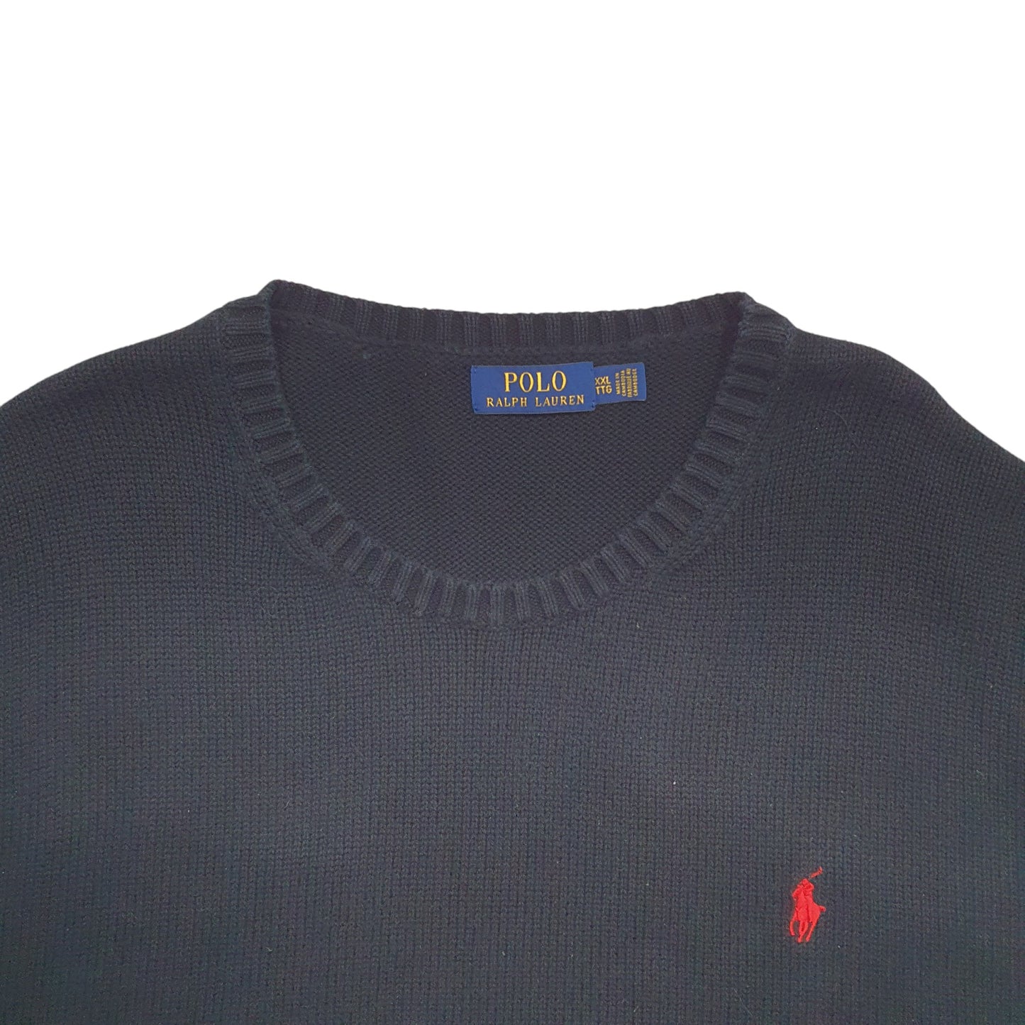 Mens Black Ralph Lauren  Crewneck Jumper