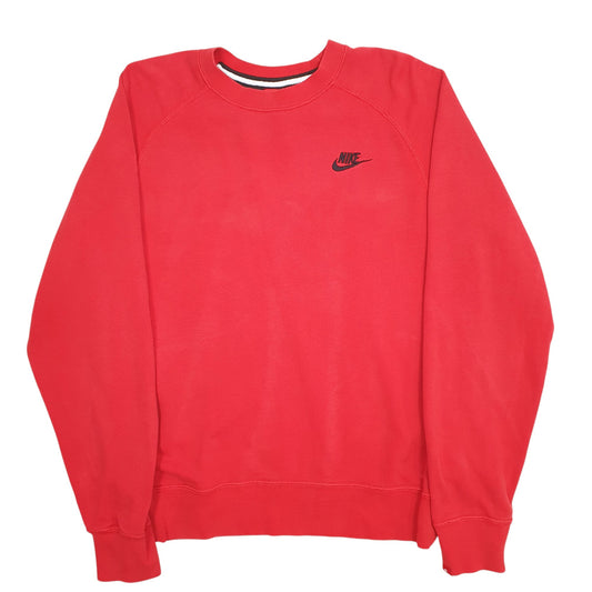 Mens Red Nike  Crewneck Jumper