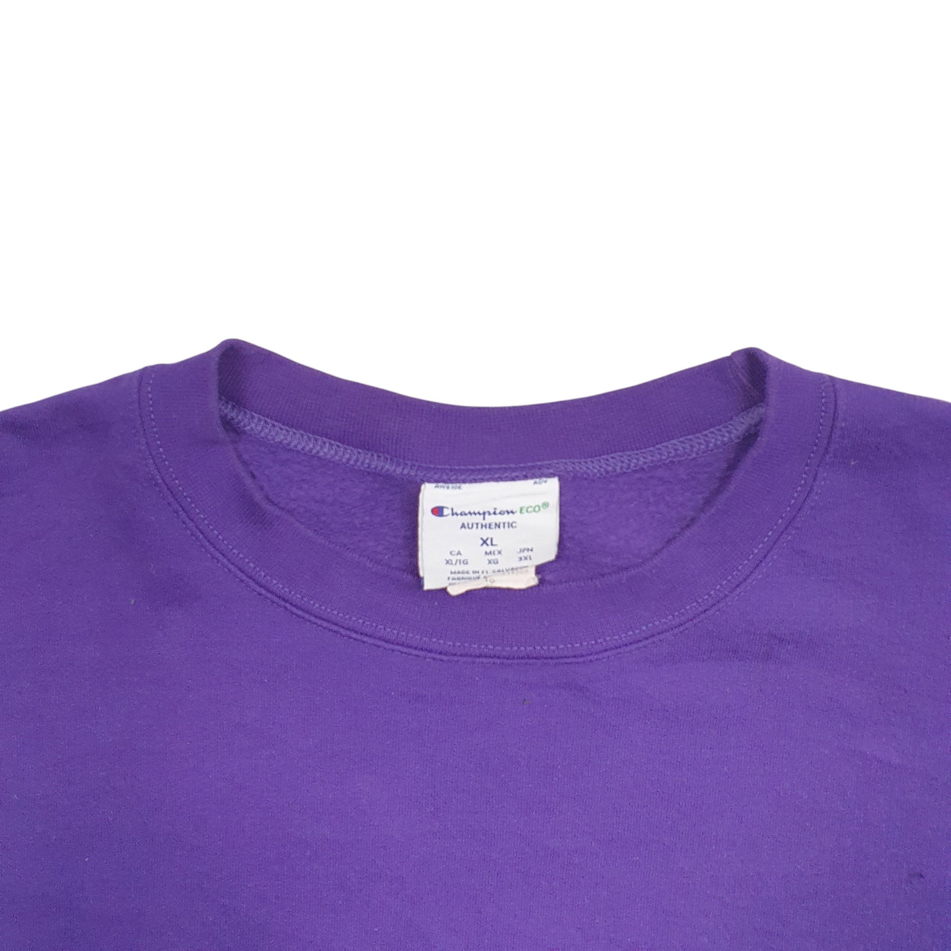 Mens Purple Champion  Crewneck Jumper