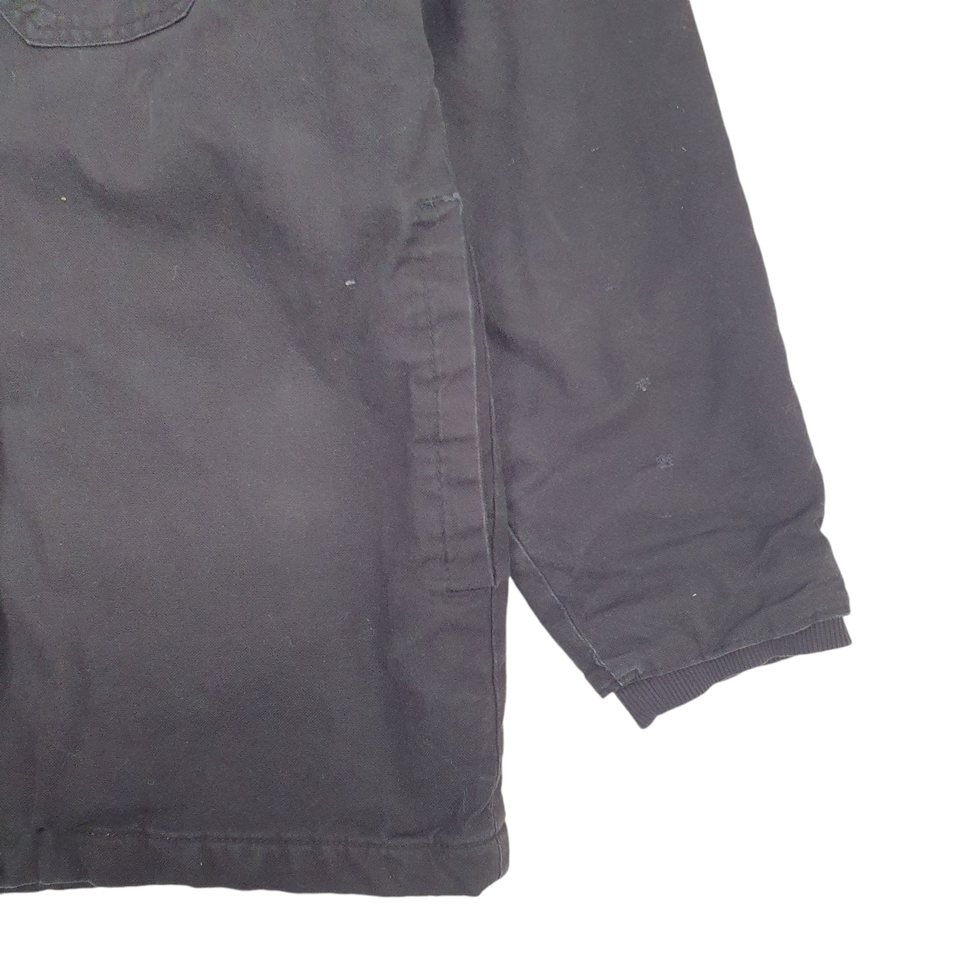 Mens Black Dickies Shacket Overshirt Hooded  Coat