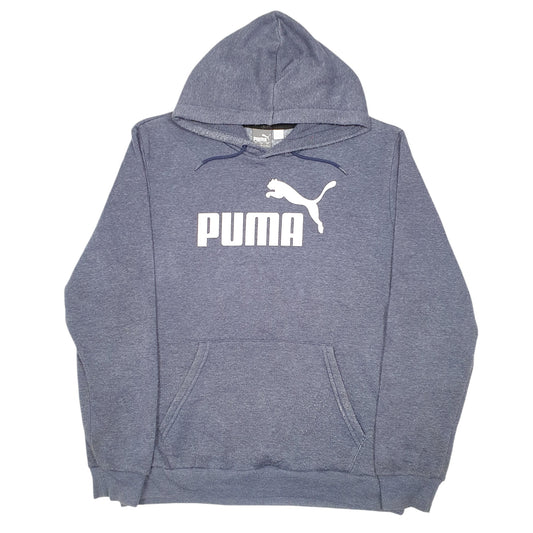 Mens Navy Puma  Hoodie Jumper