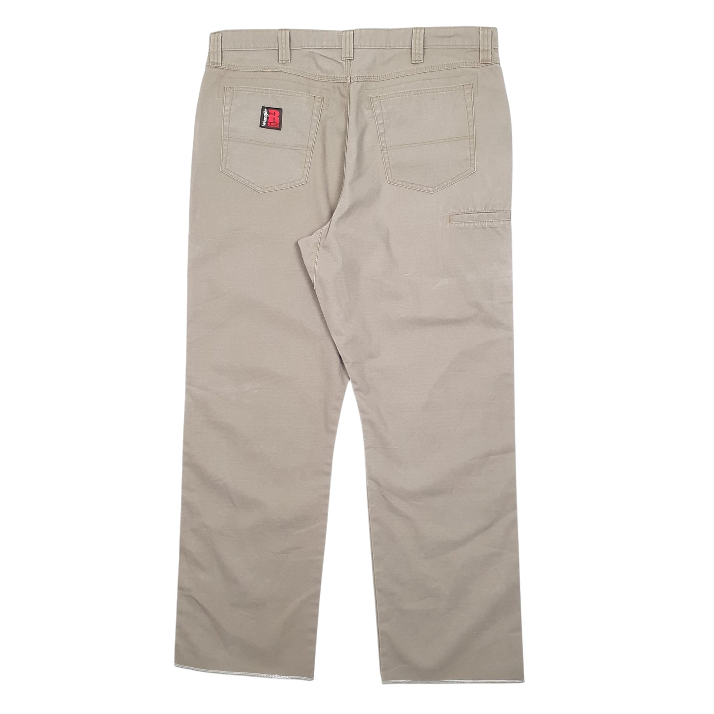 Mens Khaki Wrangler Riggs Workwear Ripstop Cargo Trousers