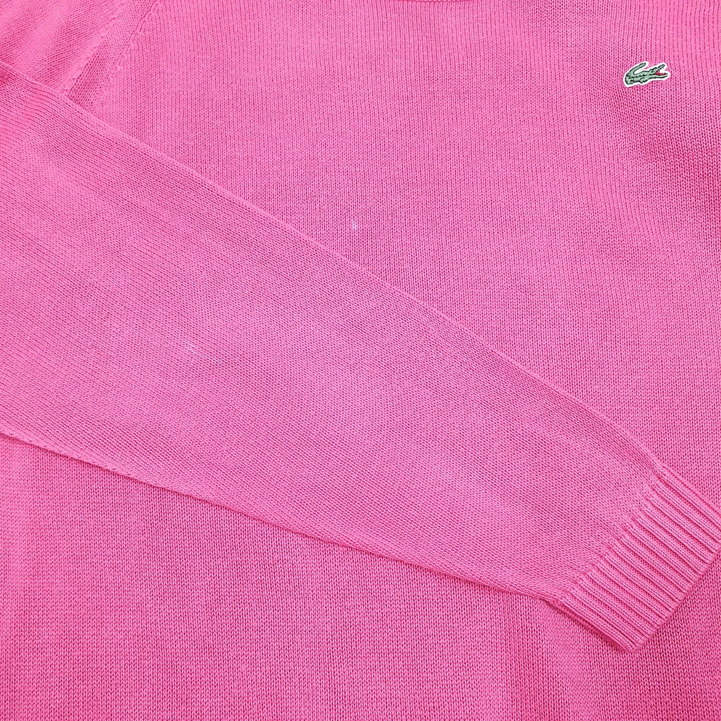 Womens Pink Lacoste Knit Crewneck Jumper