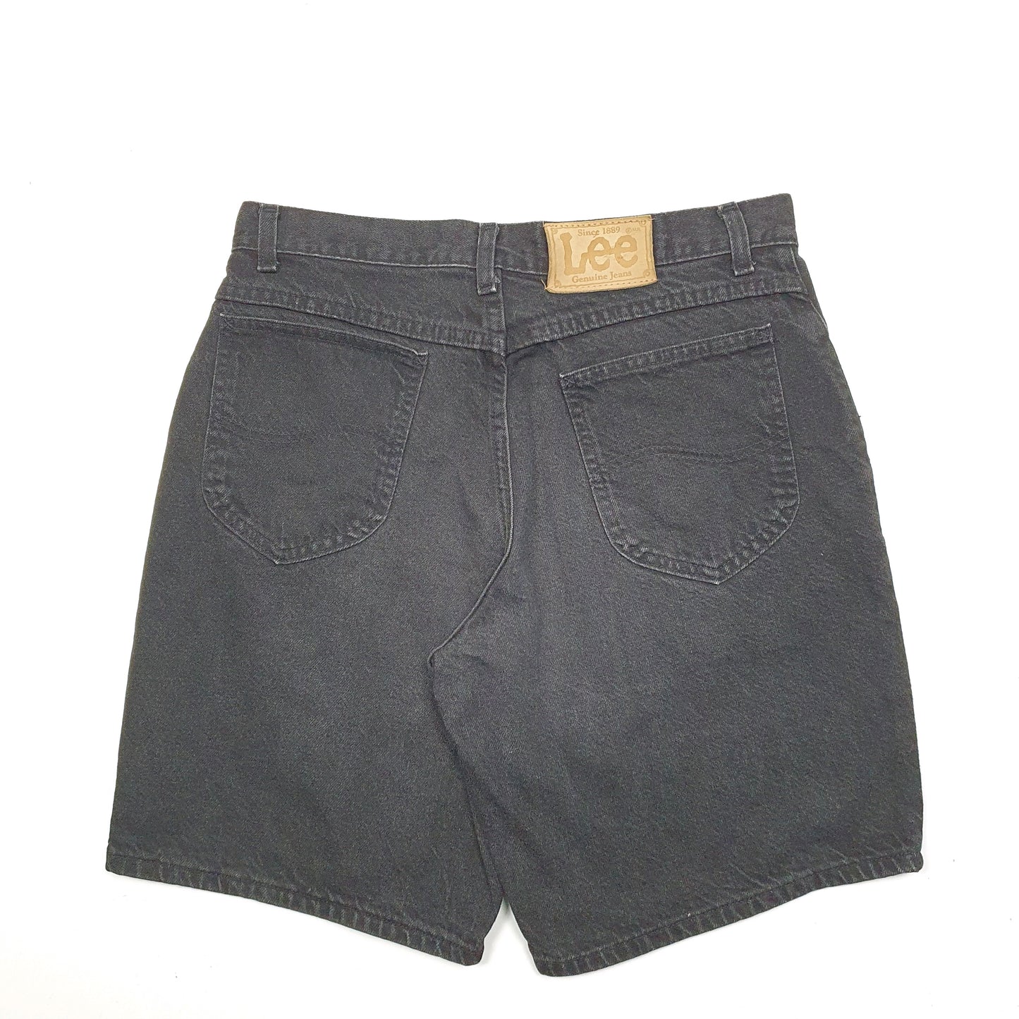 Mens Black Lee  Denim Shorts