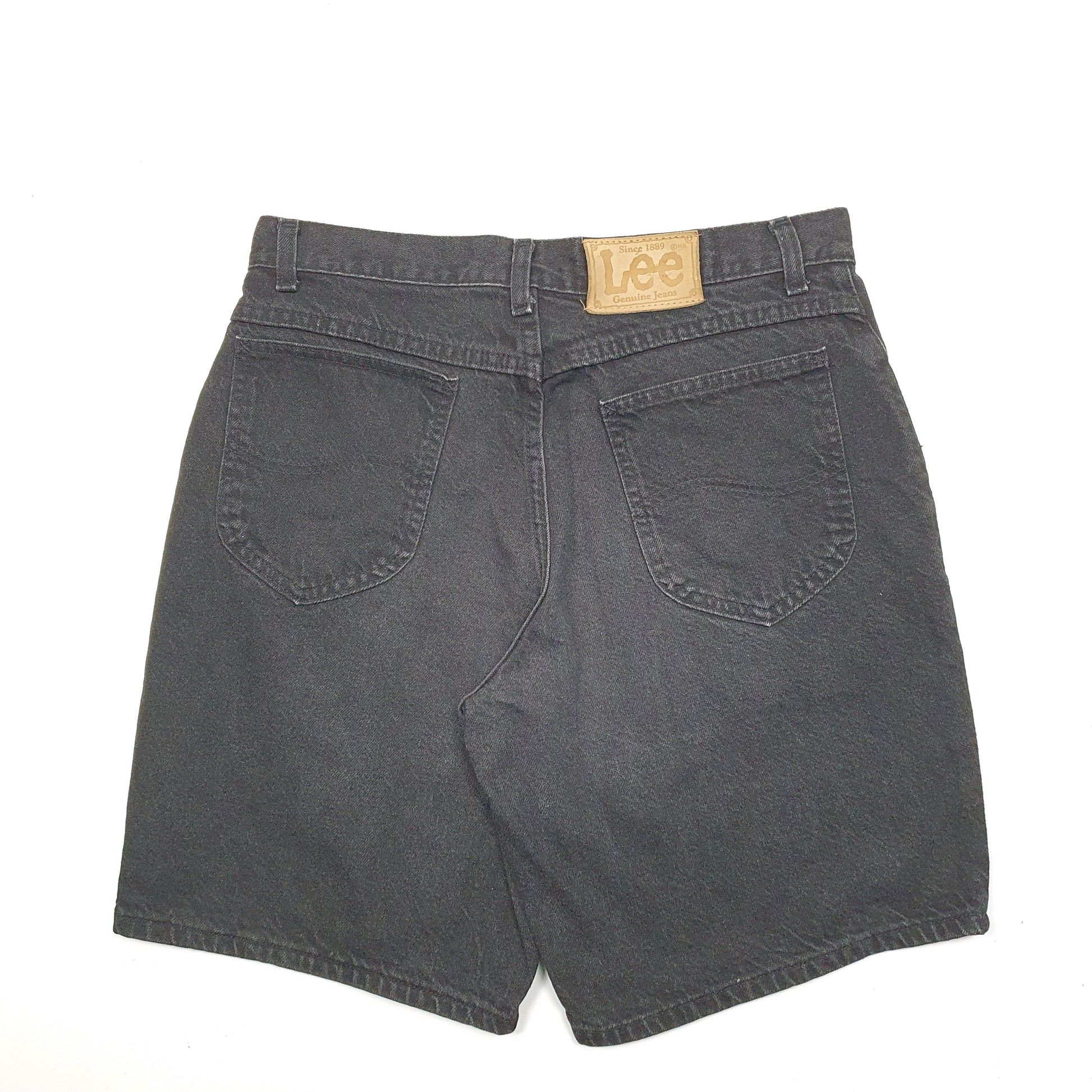 Mens Black Lee  Denim Shorts