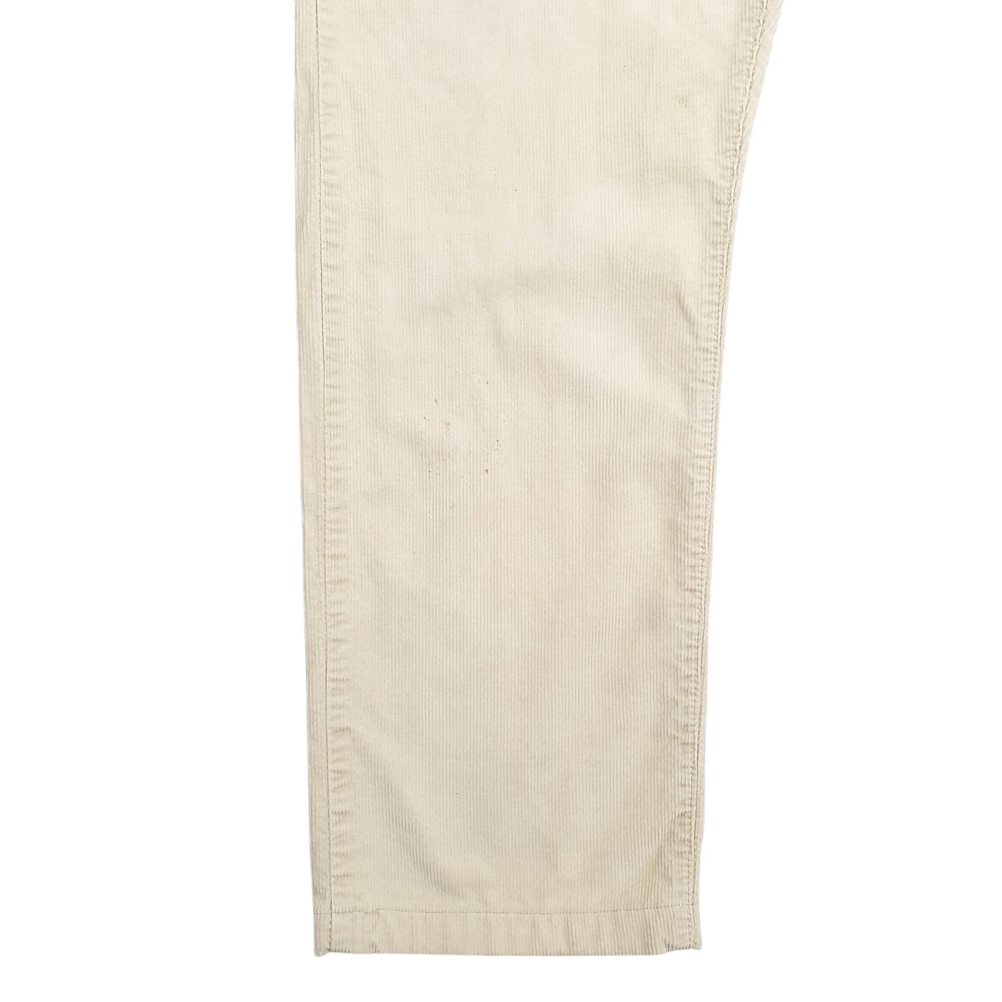 Mens Cream Levis  Corduroy Trousers