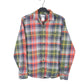 Mens Grey Gap Flannel Overshirt Shacket Long Sleeve Shirt