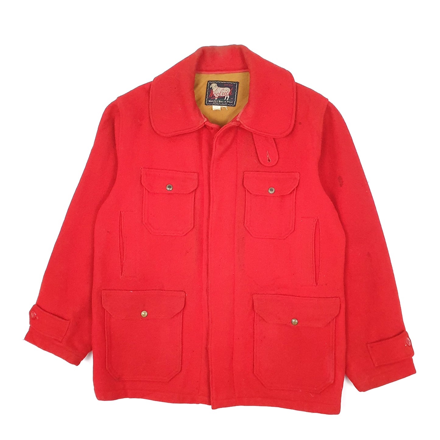 Mens Red Woolrich Cruiser Vintage 1950s 60s 502 Hunting  Coat