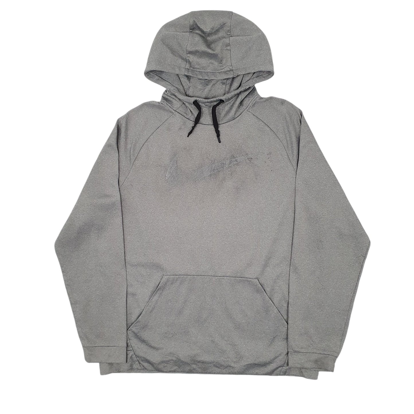 Mens Grey Nike Dri Fit Hoodie Jumper