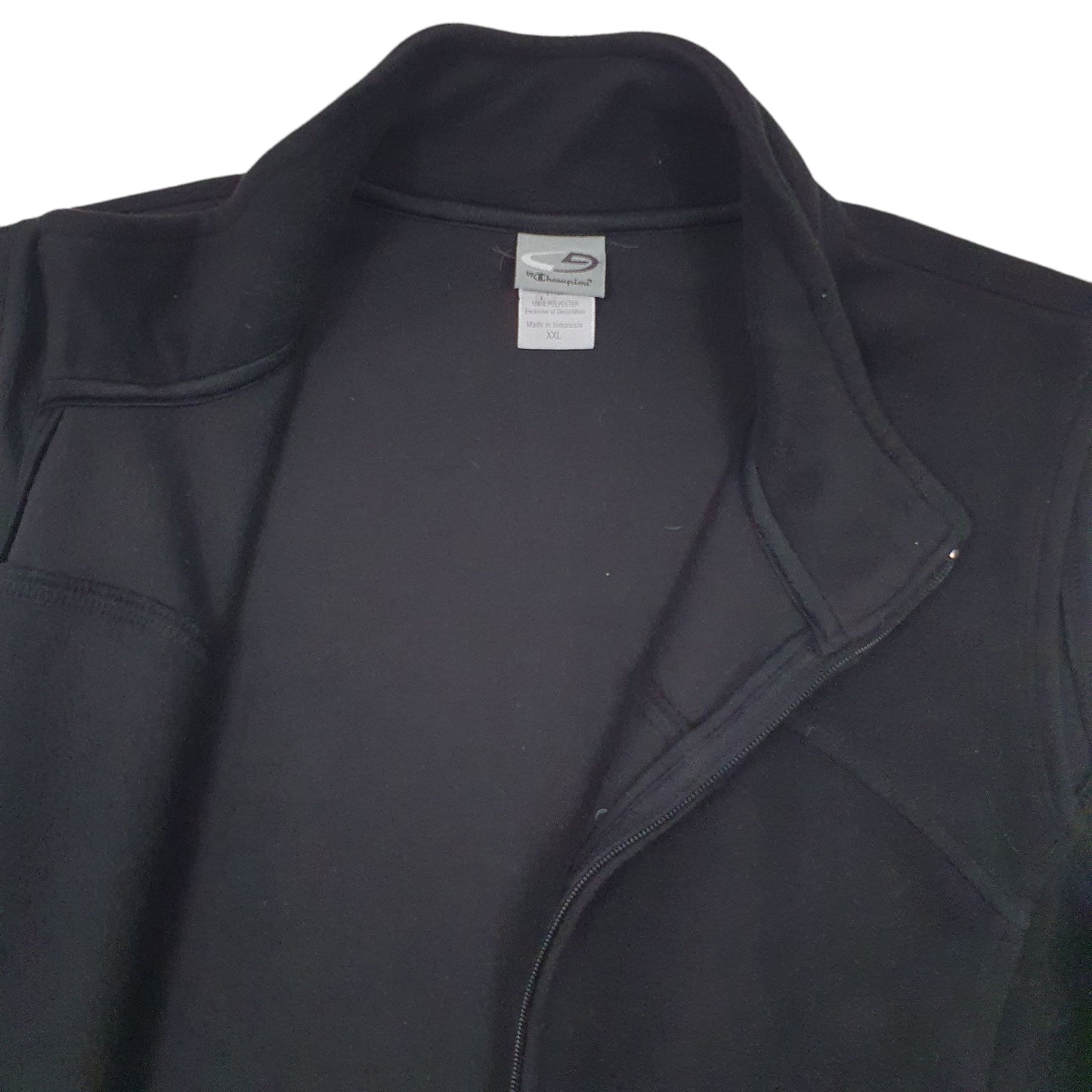 Womens Black Champion  Gilet Jumper