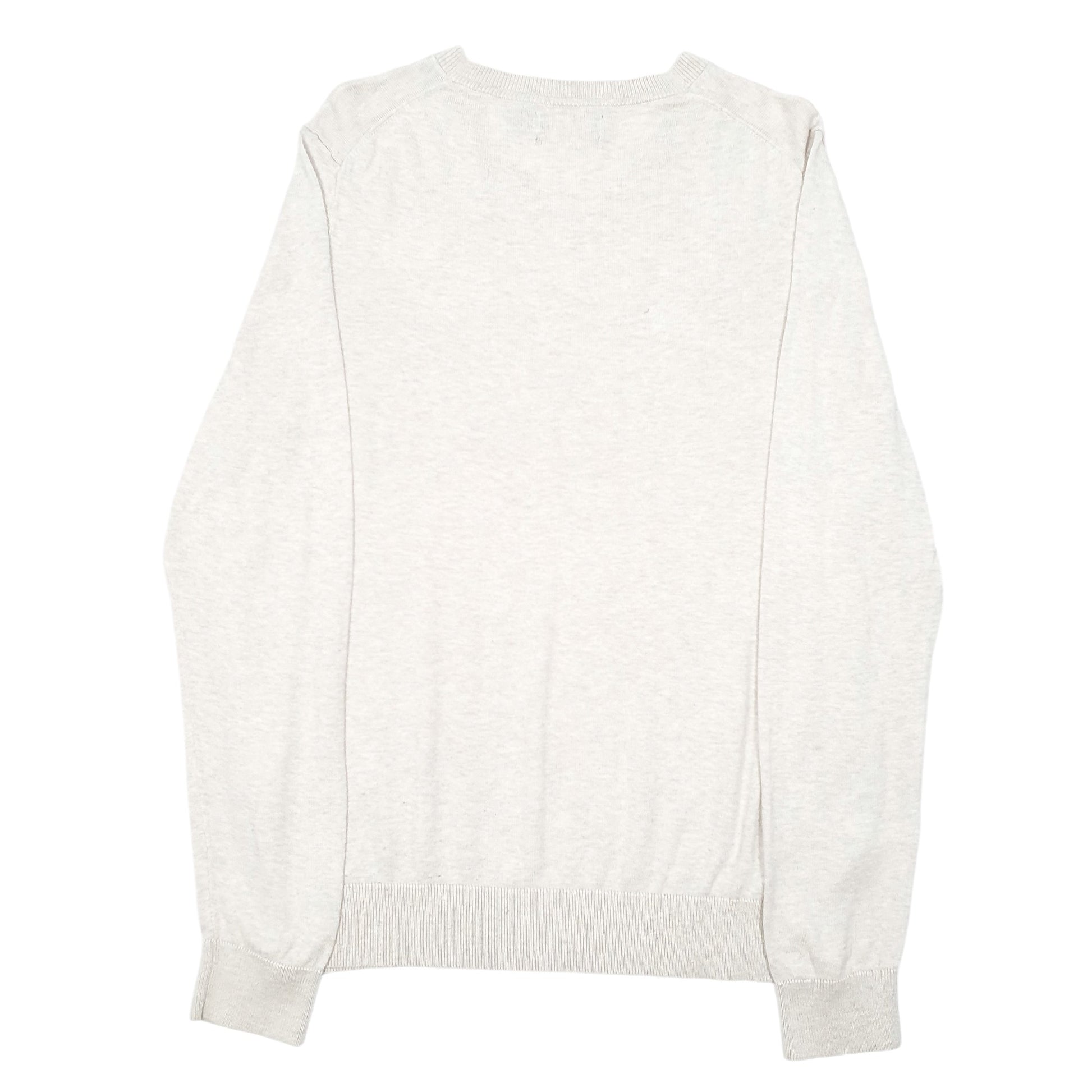 Mens Beige Nautica Knit V neck Jumper