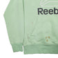 Mens Green Reebok Spellout Hoodie Jumper
