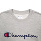 Mens Grey Champion Spellout Crewneck Jumper