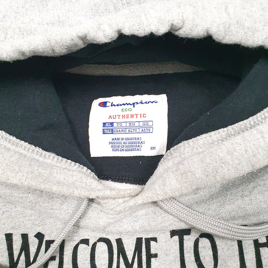 Mens Grey Champion Cleveland Mine Belt Crew Underground Hoodie Jumper