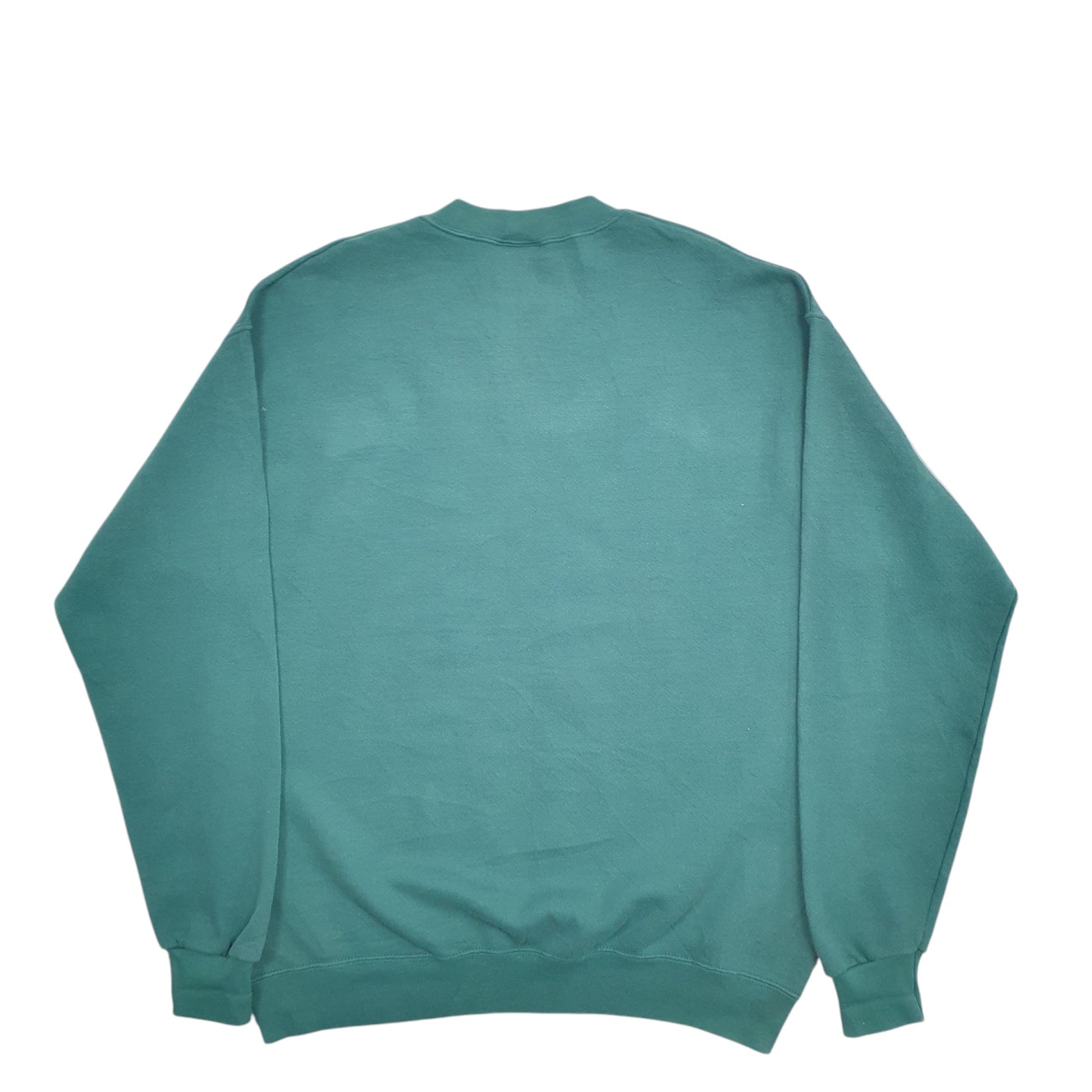 Mens Green Lee Heavyweight Made In USA Whale Crewneck Jumper