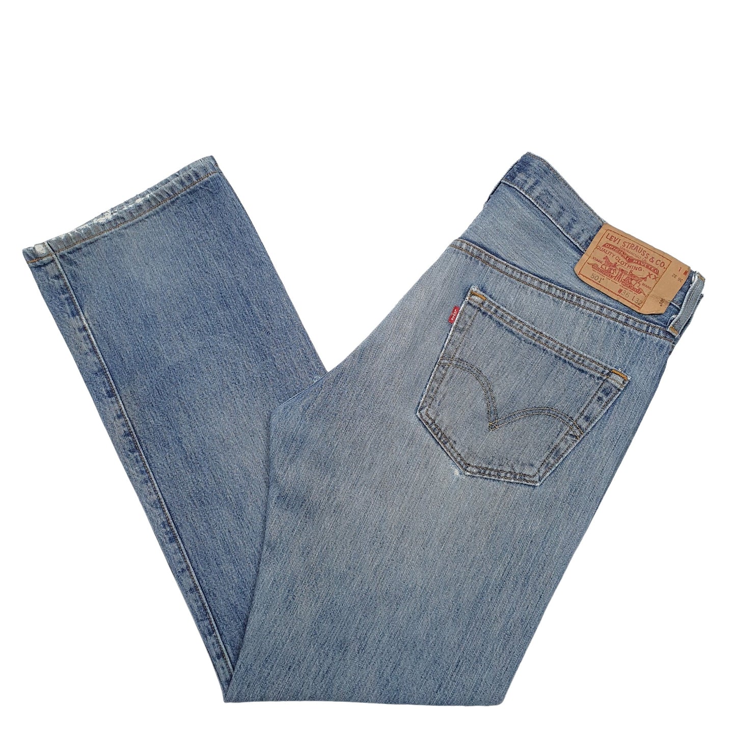 Mens Blue Levis  501 JeansW36 L32