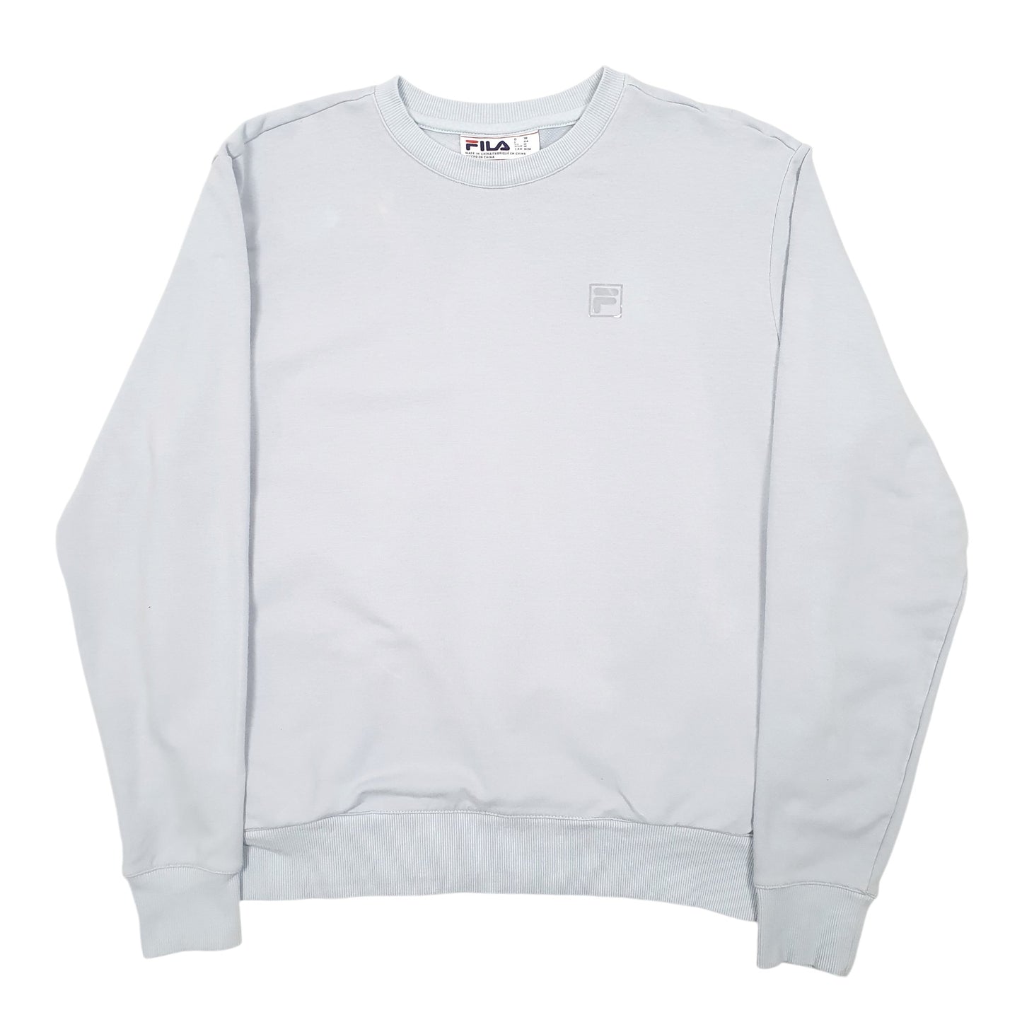 Womens Blue Fila  Crewneck Jumper