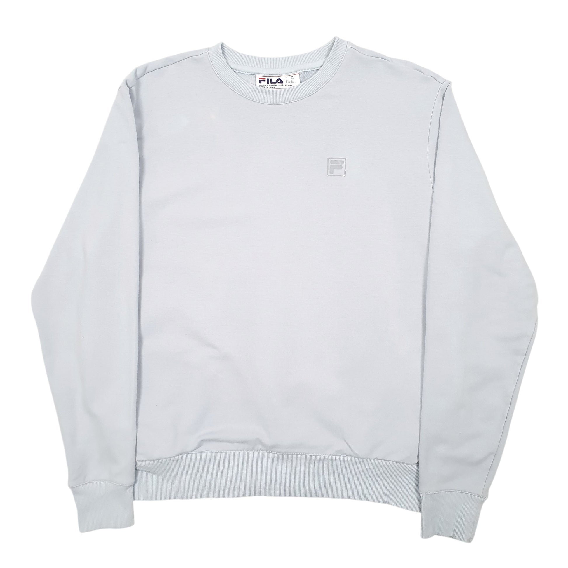 Womens Blue Fila  Crewneck Jumper