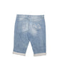 Womens Blue New York Company Turn Up Denim Shorts