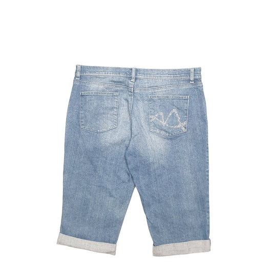 Womens Blue New York Company Turn Up Denim Shorts