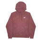 Womens Burgundy Nike  Hoodie Jumper