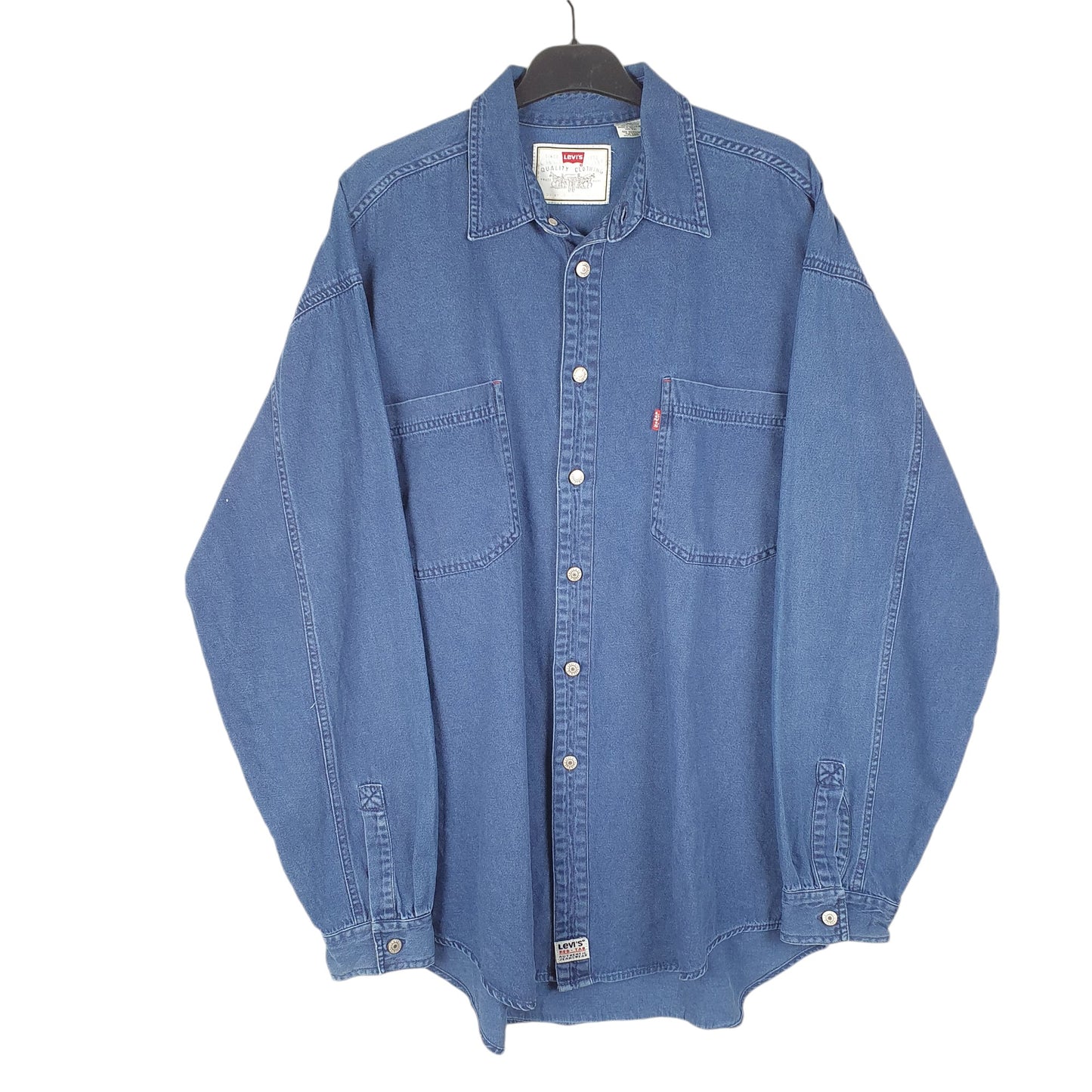 Mens Navy Levis Denim Jeans Vintage Red Tab Overshirt Long Sleeve Shirt