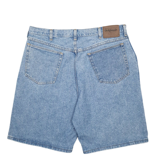 Mens Blue Wrangler Denim Jeans Jorts Denim Shorts