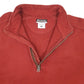 Mens Red Columbia Sportswear Company  Quarter Zip Jumper