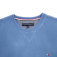 Mens Blue Tommy Hilfiger Knit V Neck Jumper