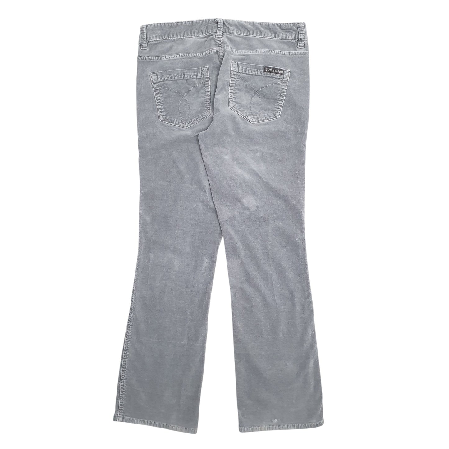 Womens Grey Calvin Klein  Corduroy Trousers