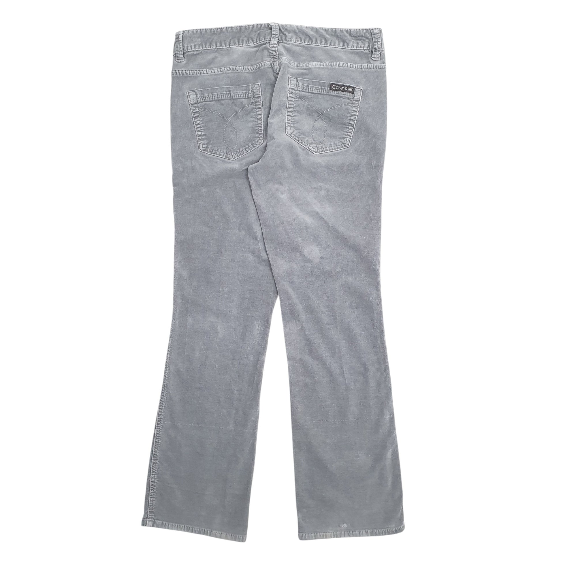 Womens Grey Calvin Klein  Corduroy Trousers