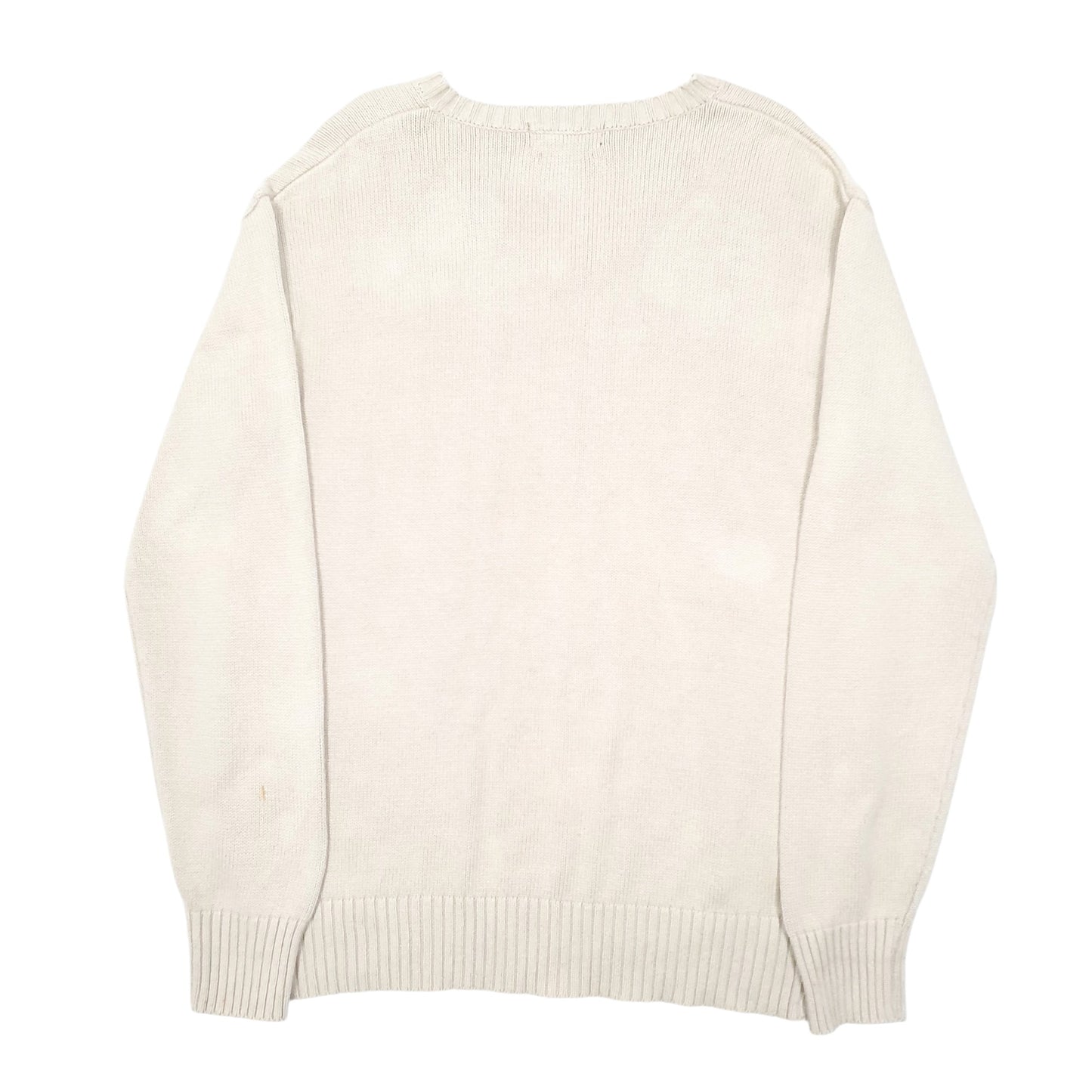 Mens Beige Polo Ralph Lauren Knit V Neck Jumper