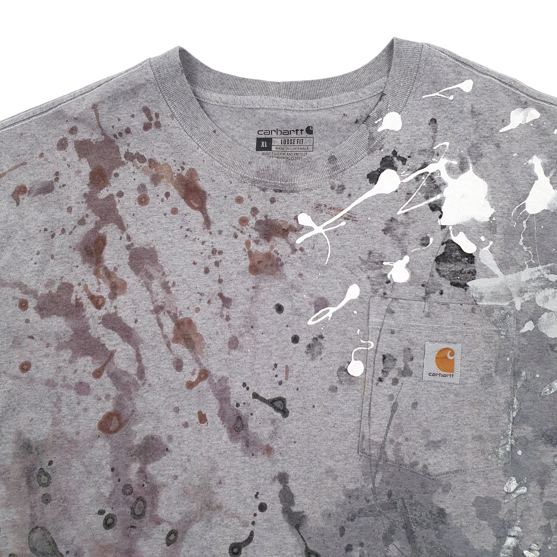 Mens Grey Carhartt Loose fit Short Sleeve T Shirt